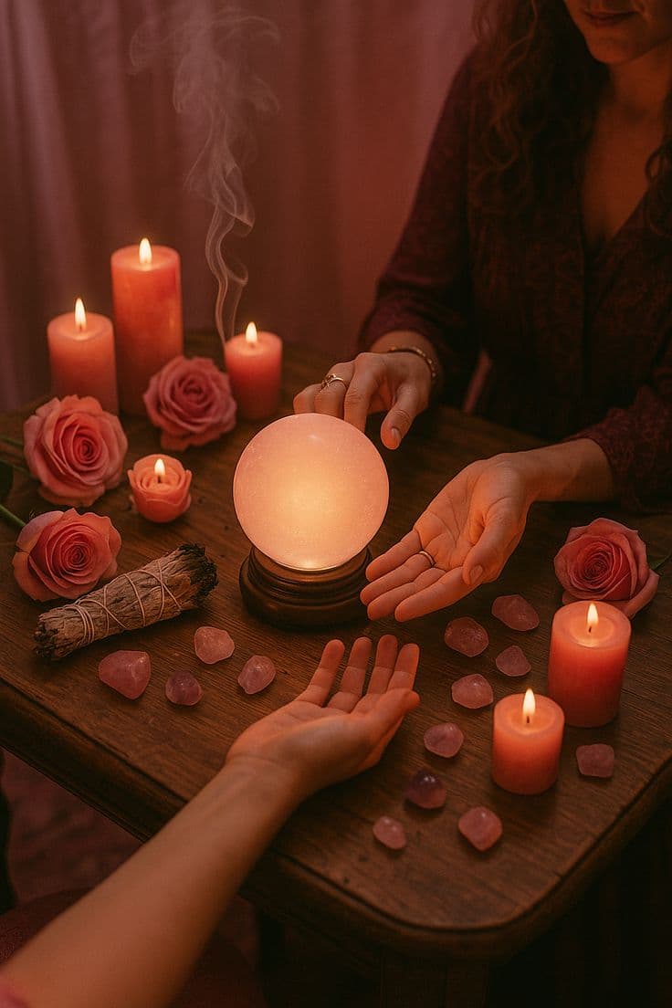 Psychic reading and spiritual ritual